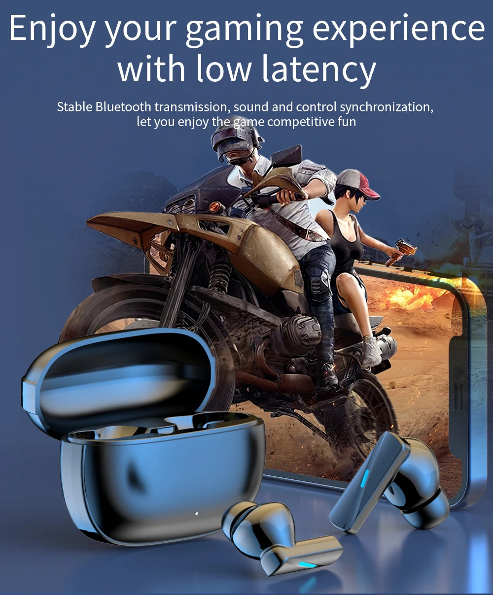 Mate50 BT5.3 Touch Control TWS HIFI Stereo Wireless Earphones Easy Pairing ANC ENC Bluetooth Earbuds For Gaming Sports