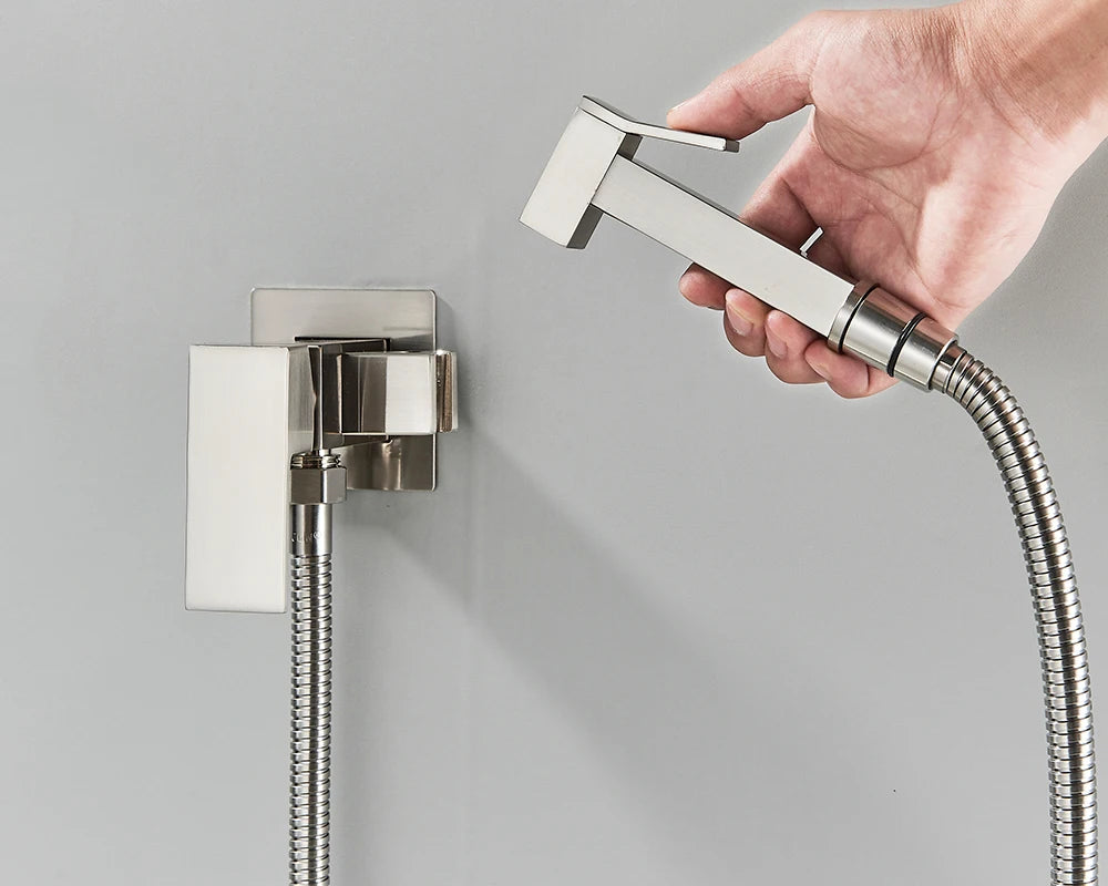 Rozin Black Bidet Faucets Wall Mounted Bathroom Shower Tap Bidet Toilet Sprayer Bidet toilet Washer Mixer Faucet