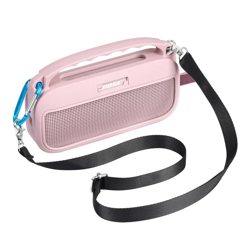 ZOPRORE Silicone Cover Case for Bose SoundLink Flex (2nd Gen) Speaker, Travel Protective Cover with Shoulder Strap and Carabiner