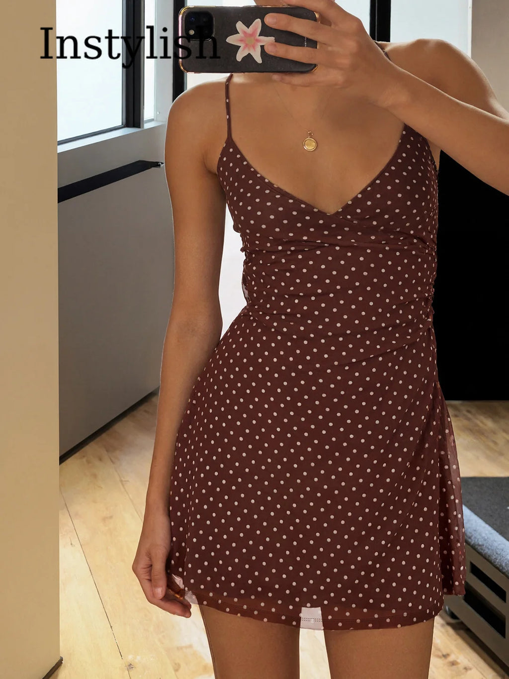 Summer Women's Dress Y2K Sweet Lady Fashion Street Women Dot Print Casual Simple Basic Sleeveless Dress Women's Chic