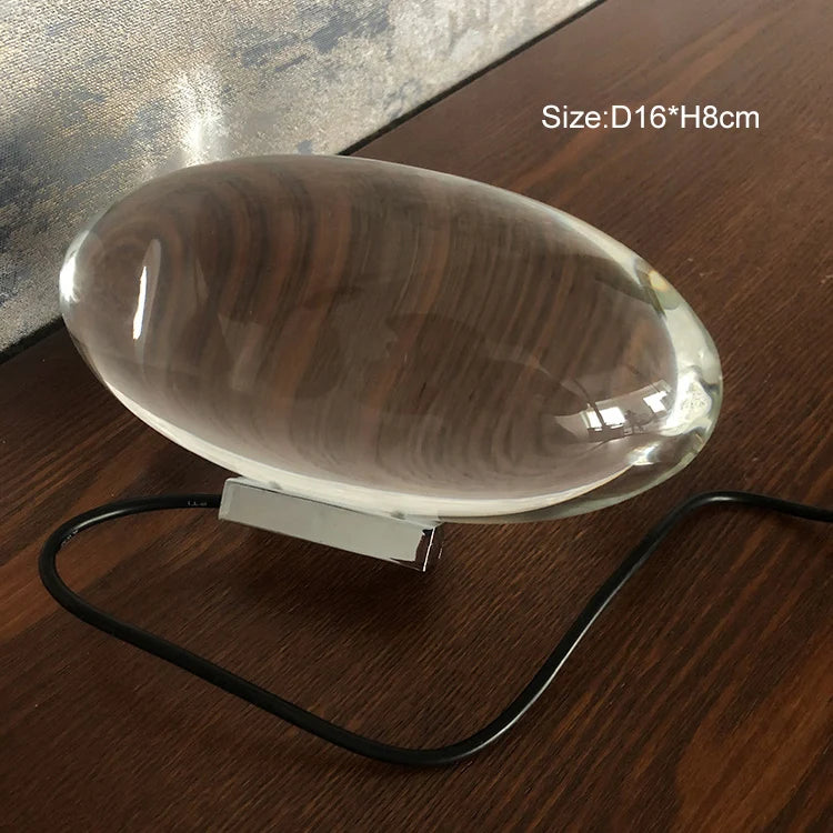 Italian Designer Table Lamp Led Crystal Eye Of The Sky Egg-shaped Lamps Living Bedroom Decor Light Night Projector Bedside Lamp