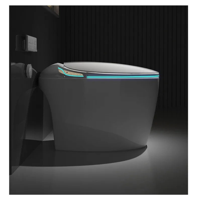 Egg-shaped smart toilet seat, fully automatic integrated household waterless pressure toilet, very practical