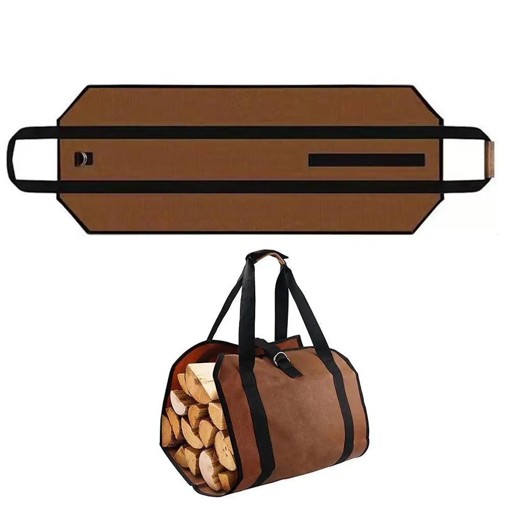 Tote Firewood Storage Bag Supplies Supersized Canvas Firewood Carrier Log Carrying Bag Handbags Wood for Log Carrier Fireplace