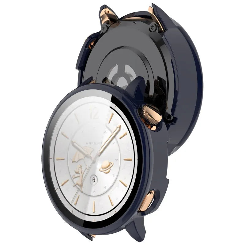 PC+Tempered Glass Case for Oneplus Watch 3 43MM Samrt Watch Bumper Protective Cover Protector for OPPO X2 Mini Shell Accessorie