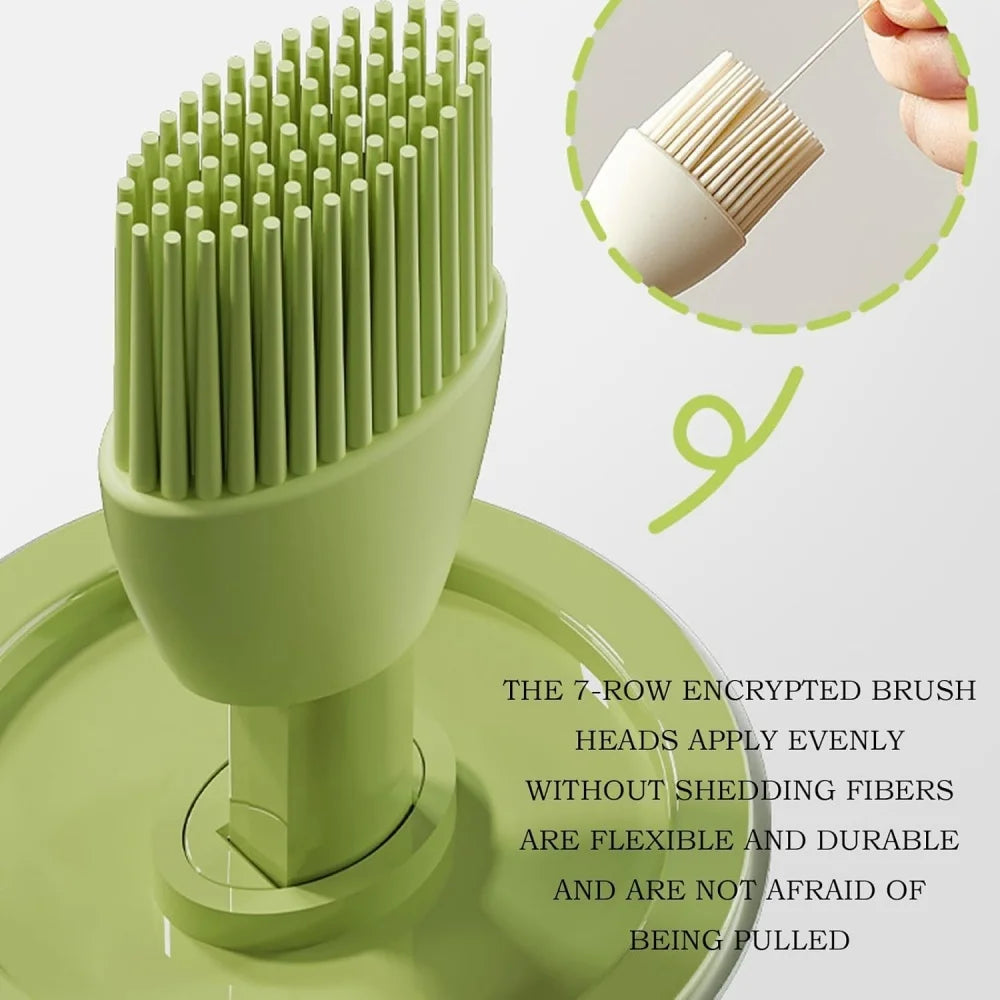 Cooking Oil Dispenser， Lightweight Vinegar Bottle Detachable Brush Cooking Tool Sauce Storage Holder Kitchen Gadgets For