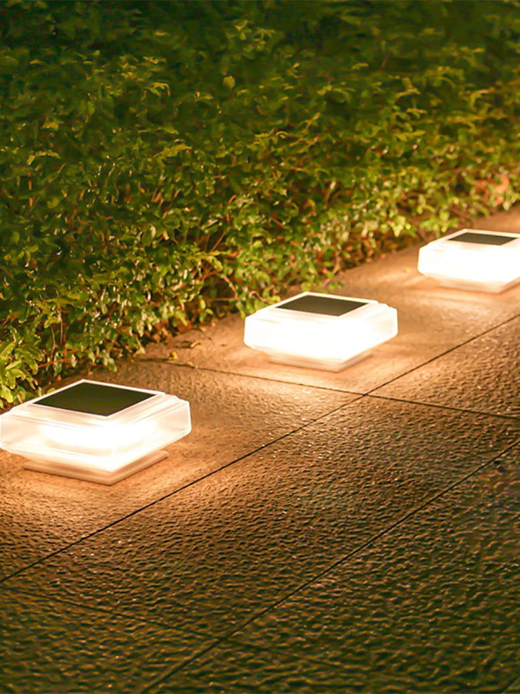 30Led Solar Pillar Light, Post Caps Lights, Waterproof Fence Post Lamp Outdoor, for Garden Wooden Posts Lawn Camping Summer Deco