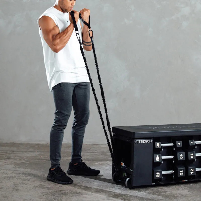 Summer Fitness Sports Tank Top Men's Breathable Loose Fit Training Sleeveless T-shirt Quick Drying vest male Fitness Clothing