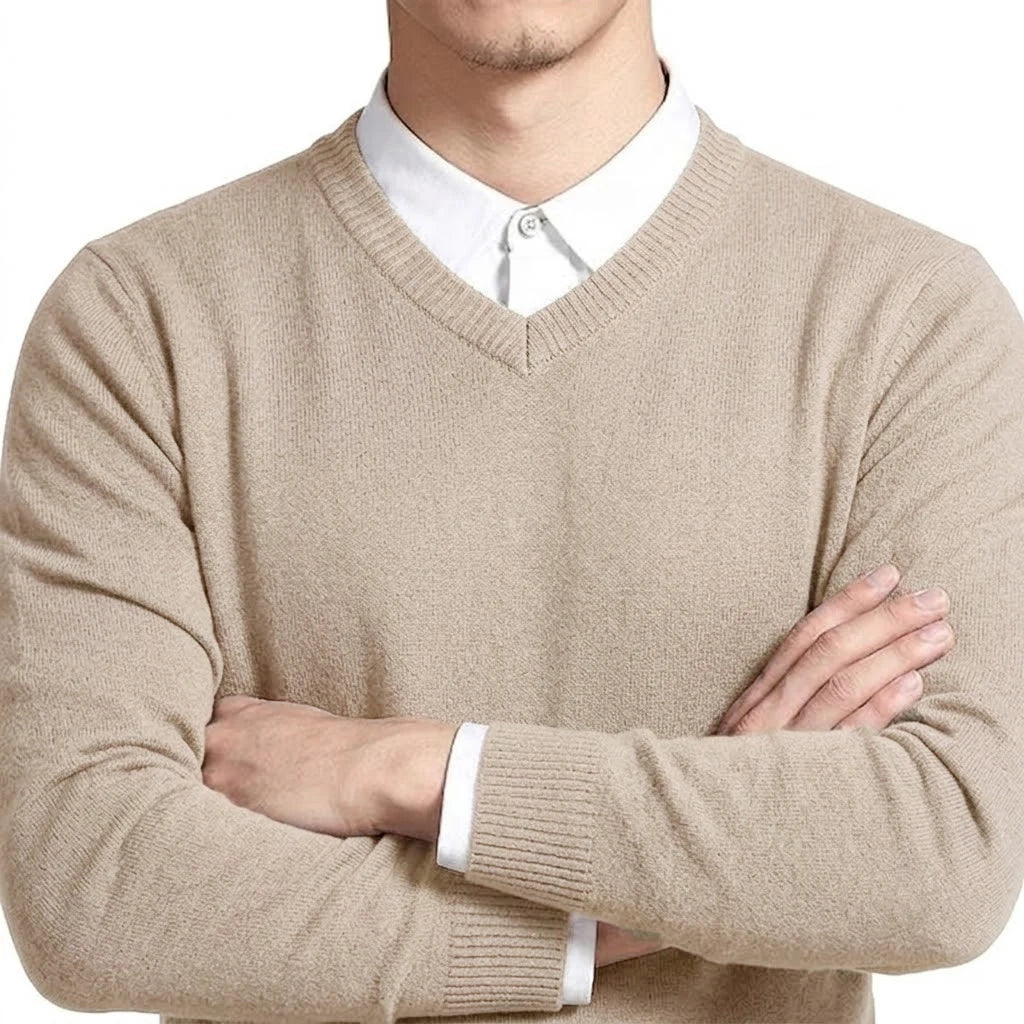 Men's V-Neck Sweater Winter Knitted Pullover Casual Warm Lightweight Y2K Knitwear Jumper Luxury T-shirts for Men Business Tshirt