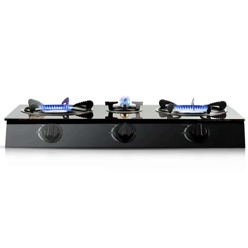 RAF Most Popular Ignition Desktop Cooktop Cooker Without Cylinder Kitchen Table Top 3 Burners Gas Stove
