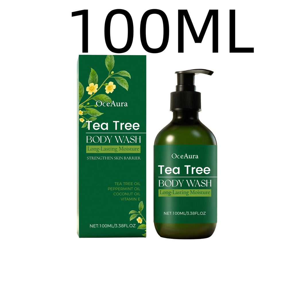 OceAura Tea Tree Body Wash Nourishing Skin Gentle Care Wash Away Dirt Eliminate Body Odors Strengthen Skin Barrier Shower Gel