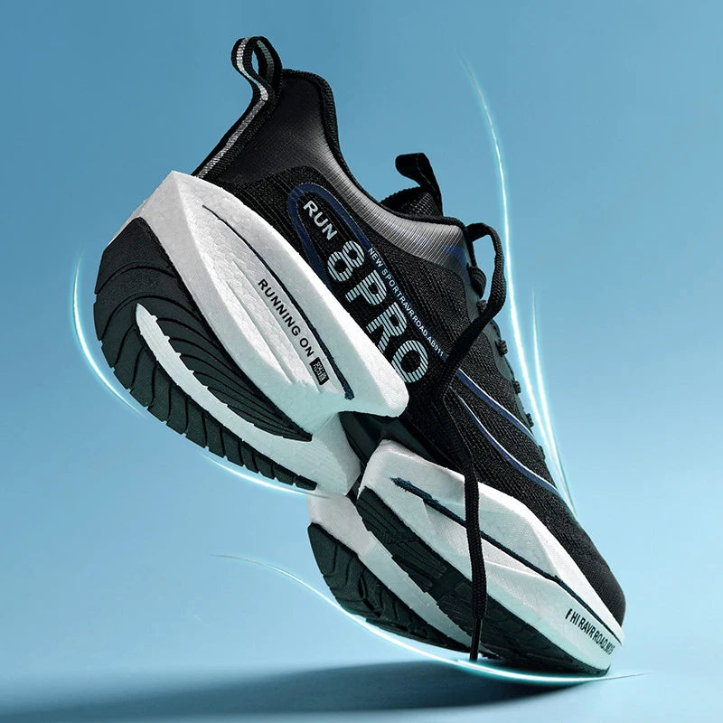 Men's Sports Shoes Running Sneakers Carbon Plate Running Shoes Women Marathon Racing Shock-absorbing Athletics Training Shoes - Beauty