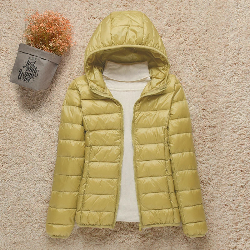 Down Jacket Women Coat Autumn Winter 2022 Spring Jackets for Warm Quilted Parka Ladies and Light 2021 Female Ultralight Hooded