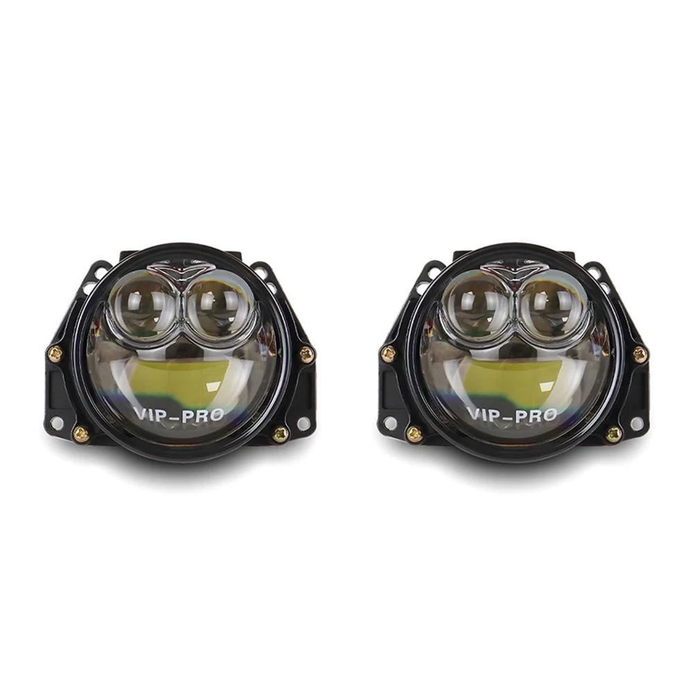 3Inch Bi LED laser projector headlight Bulb H4 9005 9006 H7 Led Lens Light Car Lenticular Optics For Hella 3R Fan Canbus Lamp