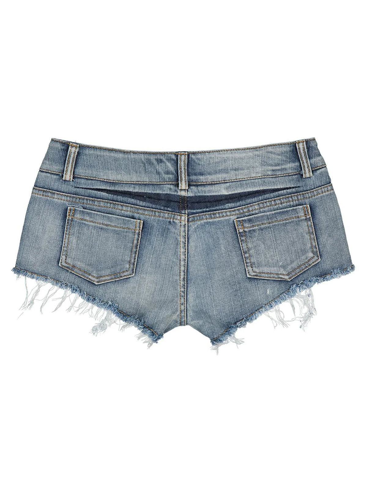 Sexy Low Waist Denim Shorts Women Clothing Summer Fashion Casual Jean Shorts Woman NightClub Party Super Short Jeans Hot Pants