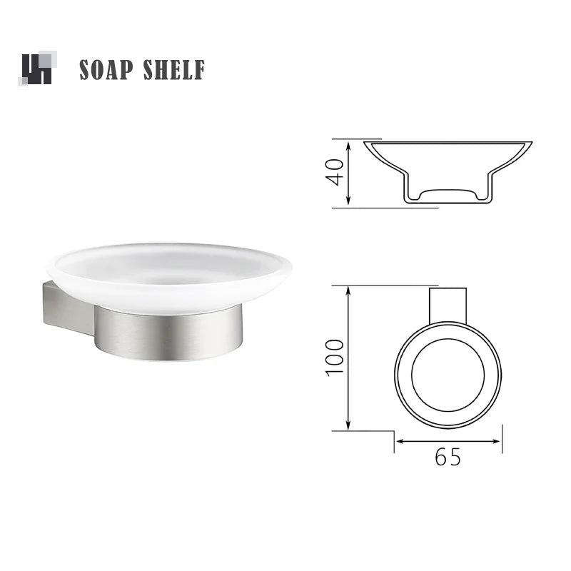 Bathroom Hardware Set Stainless Steel Bathroom Accessories Set Wall Mounted Towel Bar Towel Ring Toilet Paper Roll Holder Set