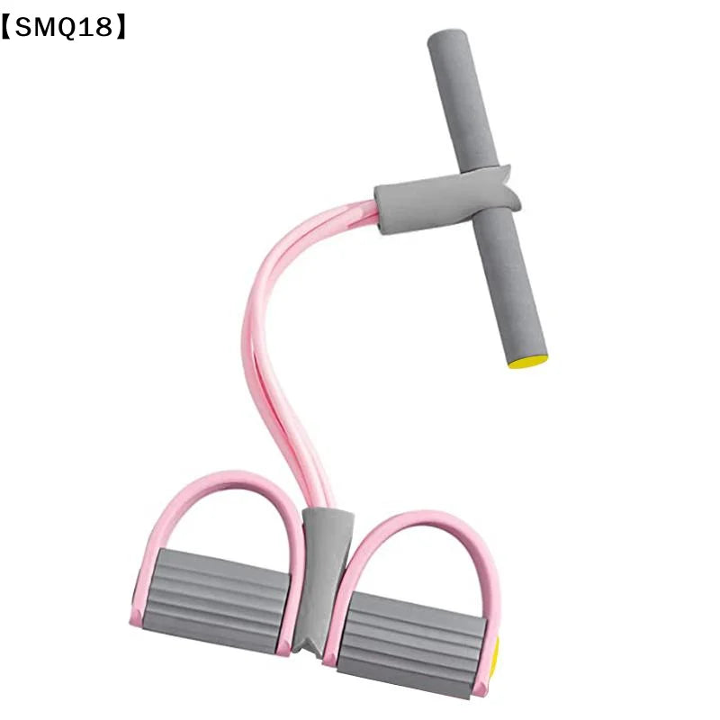 4-Tube Resistance Bands Yoga Pedal Puller Elastic Pull Rope Fitness Equipment For Abdomen Waist Arm Training【SMQ】