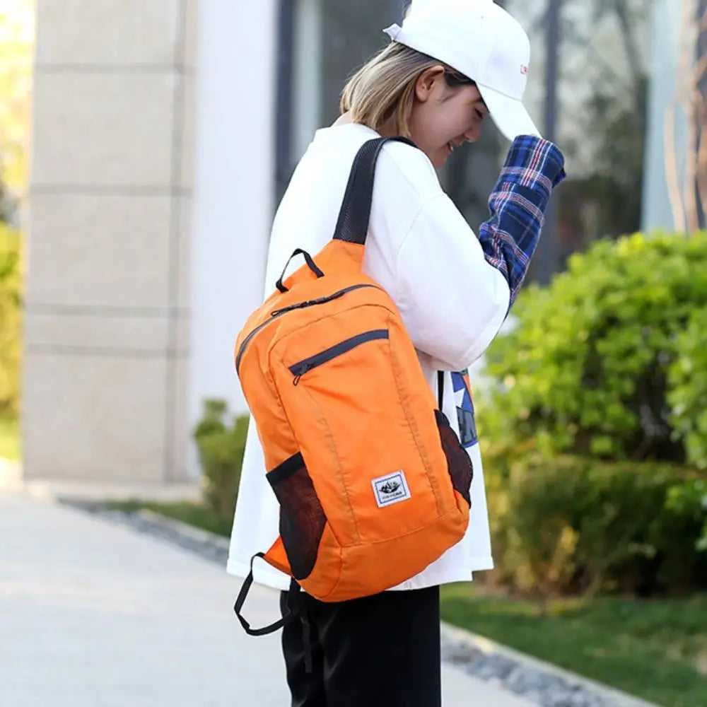 Large Capacity Foldable Backpack Folding Waterproof Mountaineering Bag Sports Knapsack Oxford Cloth Lightweight Nylon Bag Hiking