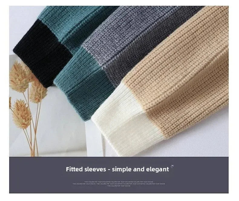 Sweater, Outdoor, Fishing, Fashionable, for Men, Trendy, Cycling, Versatile, for Sport, for Travel, for Leisure, Knitted Sweater