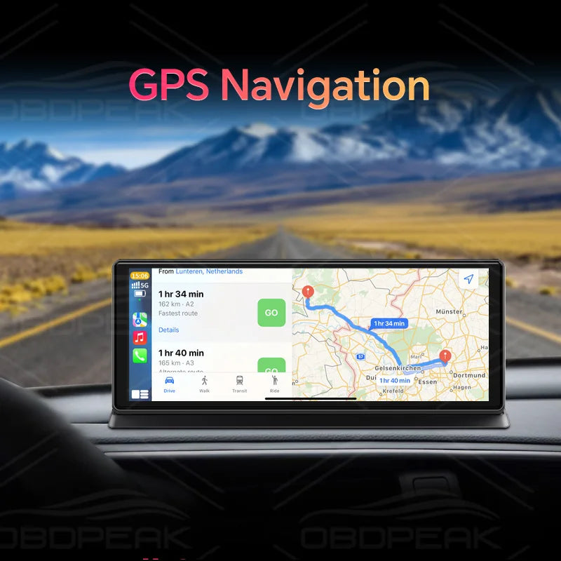 K2 Pro 11.3" Car DVR 4K Camera Wireless Carplay Android auto Ai Screen Dash Cam Dual Len Video Recorder GPS Navigation Dashboard