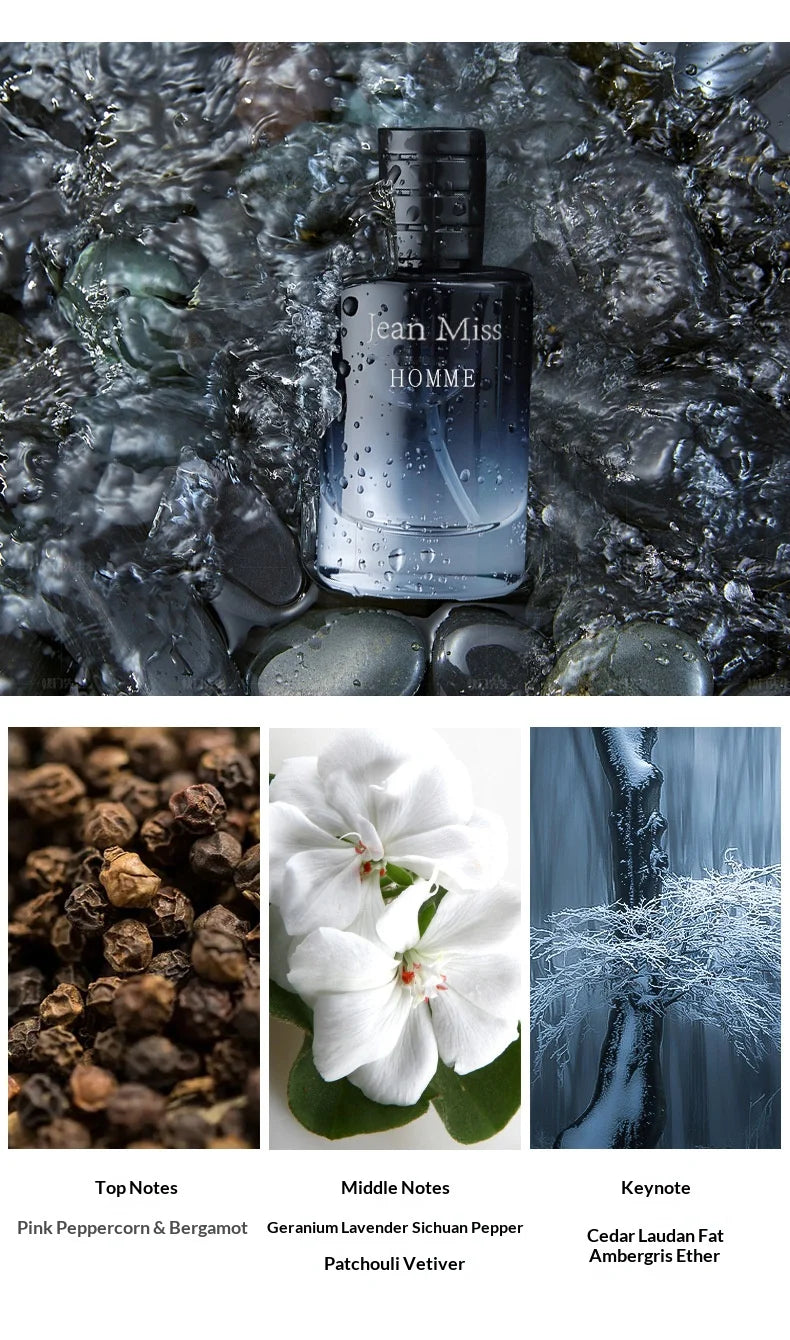 Brand Perfume Cologne Men Perfume Set Spray Flirting Pheromone Long Lasting Light Fragrance Ocean Vibrant Gentleman Gift