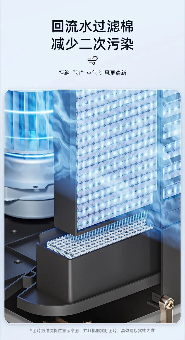 High-Power Cooling Fan & Air Cooler — Household Evaporative Humidifier, Ice Crystal Cooling, and Water-Cooled Fan