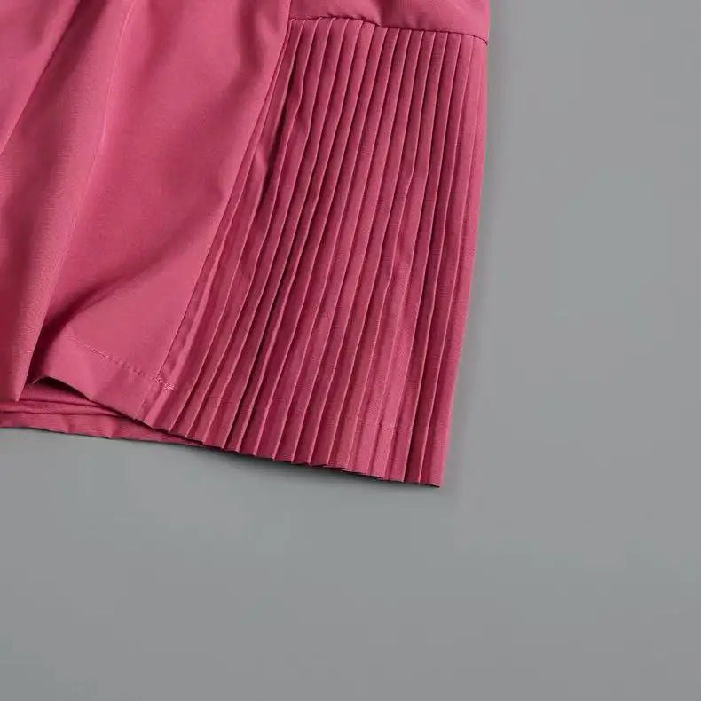 Women's Yoga Shorts Fake Two-Piece Loose-Fit Anti-Exposure Breathable Quick-Dry Running Fitness Sports Cropped Pants with Pocket
