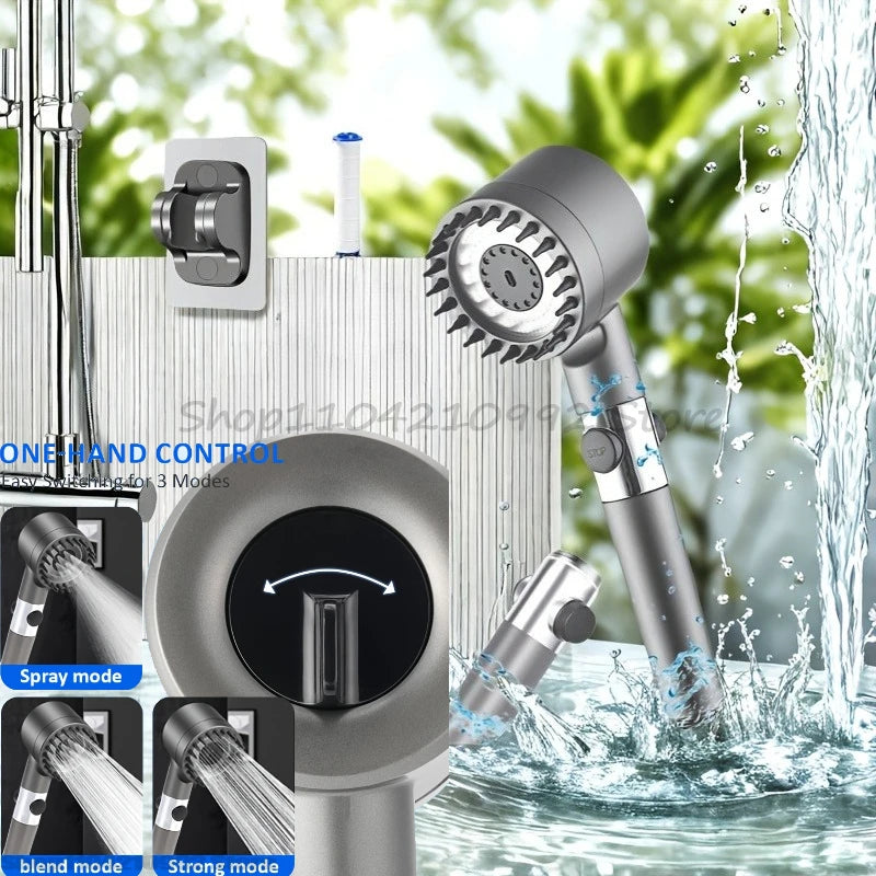 Shower Head Pressure Shower Head with Filter- Water Purification for Home & Travel,Easy Install,Ideal for Camping, Backyard