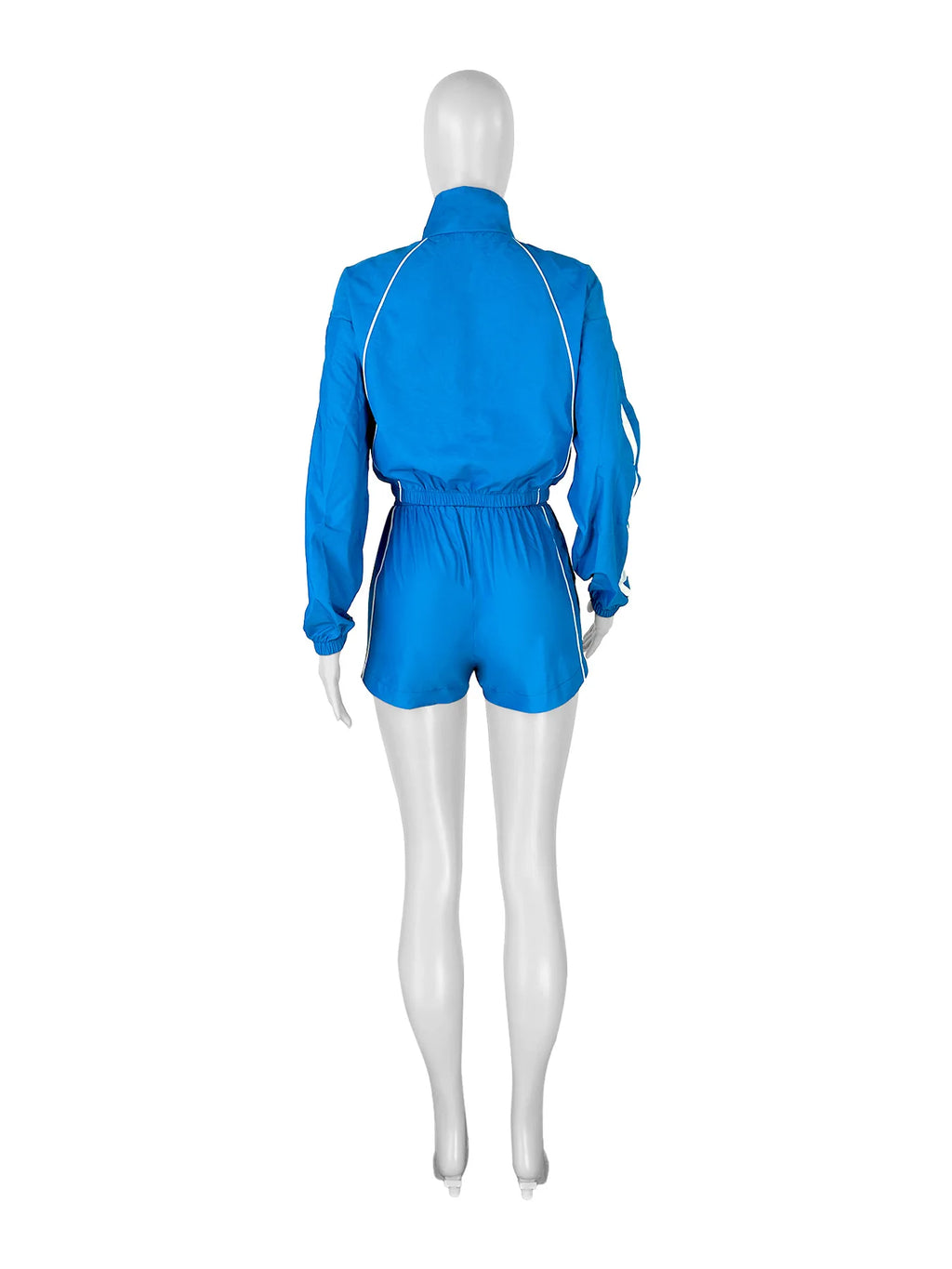 Women's Set Long Sleeve Jacket + Shorts Suit 2026 Summer Streetwear Active Slim Sporty Two 2 Piece Set Outfit Tracksuit