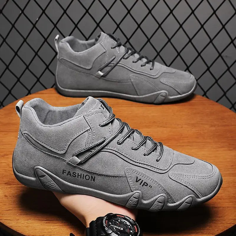 Men's Fleece Lined Safety Shoes Sporty Casual Warm Trendy High Top Work Boots Glued Sole round Toe Rubber Bottom Shoes