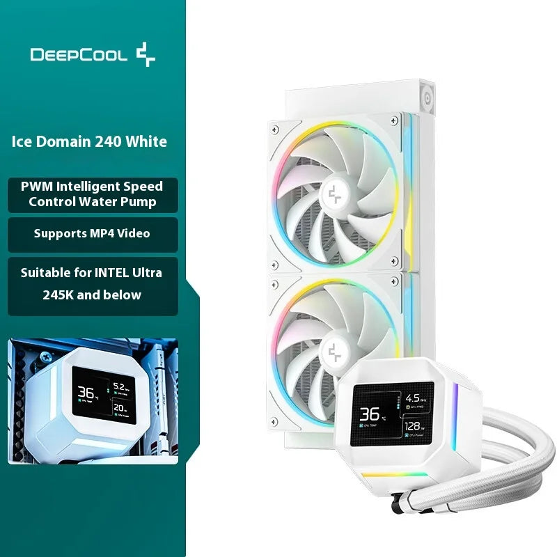 DEEPCOOL LM240 Water-Cooled Radiator PWM Speed Control Water Pump with ARGB Fan  for Computer Case