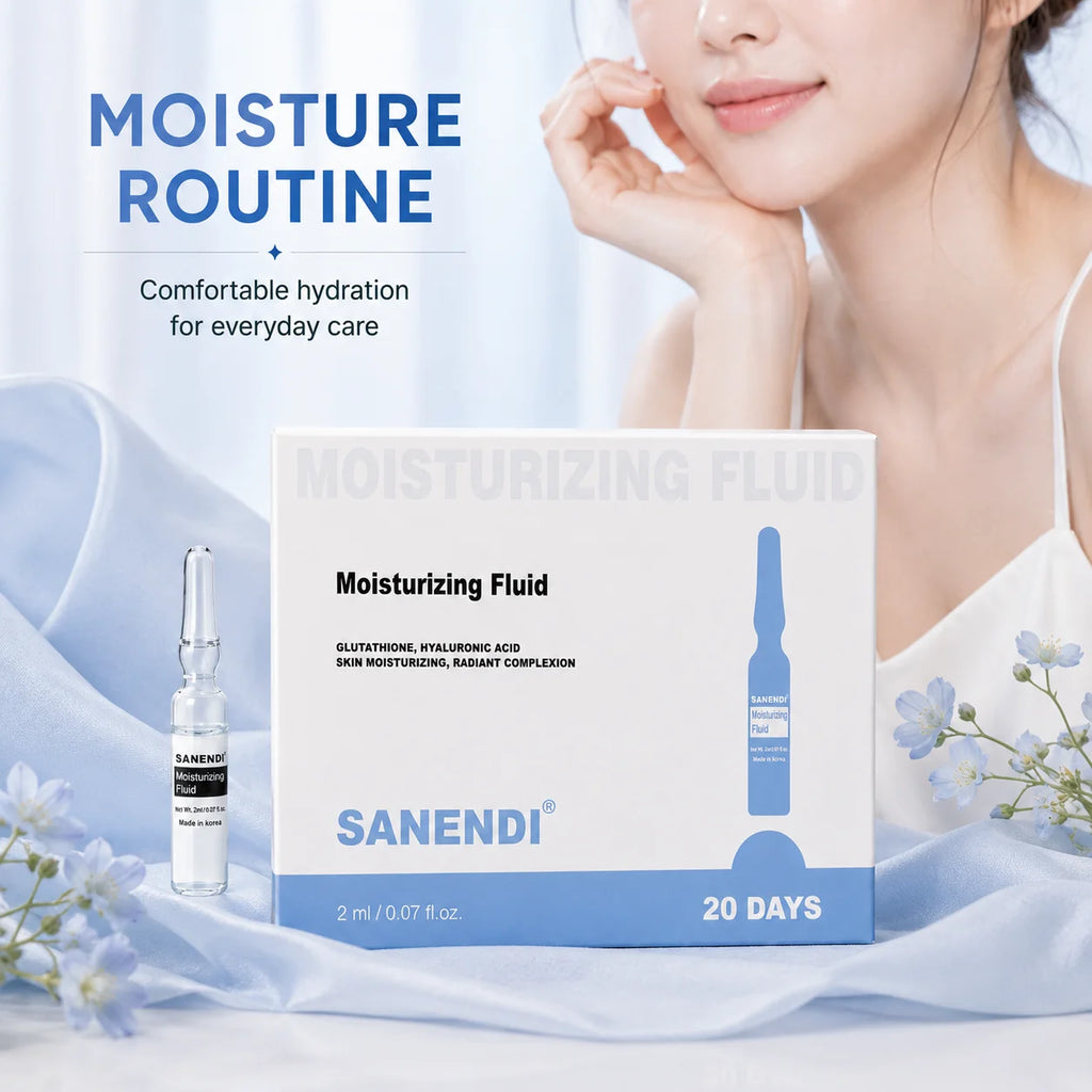 Sanendi Deep Hyadration Fluid Solution Glutathione Hyaluonic Acid Serum GSH Daily Face Care Miosturizing Korean Skin Care