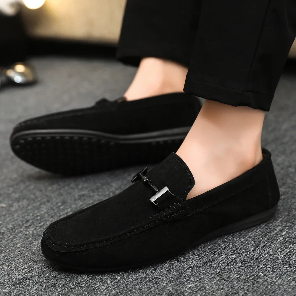 Men Loafers Soft High Quality Spring Autumn Shoes Men Casual Shoes Warm Slip on Flats Driving Shoes Large Size chaussure hommes
