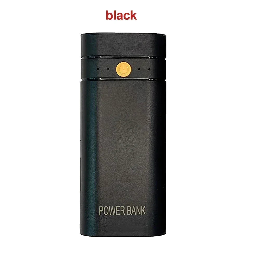 DIY Power Bank Box For Phone Electronic Charging Not Including Batteries 6000mAh 5V 2A 2X 18650 USB Type-C Battery Charger Case