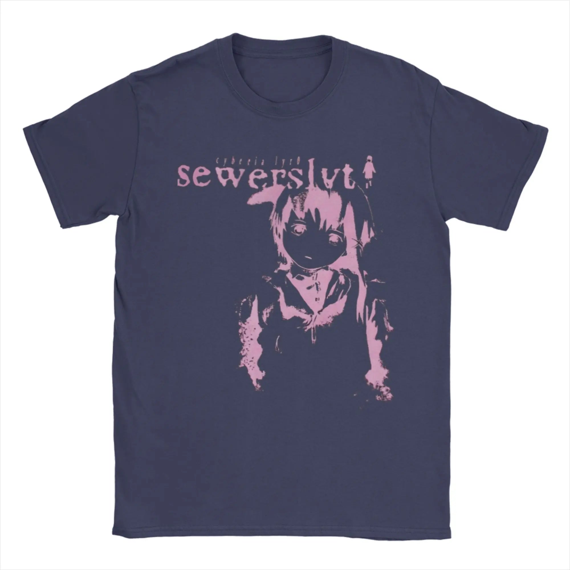 Vintage Sewerslvt Schizofrenia SPECIAL  FOR SEWERSLVT LOVERS T-Shirt for Men Crew Neck Pure Cotton T Shirt Tee Shirt Clothing