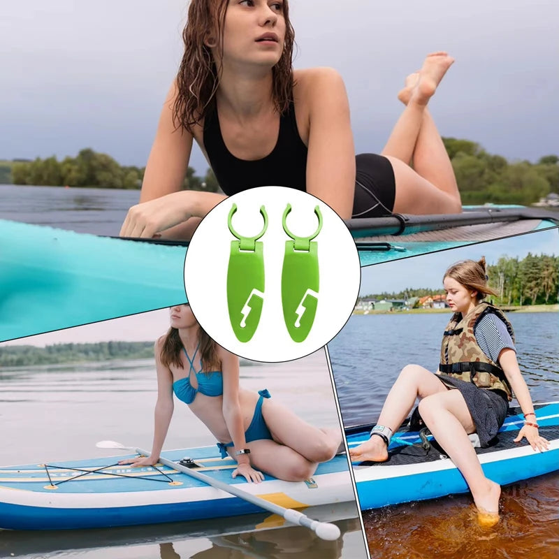2PCS Stand Up Paddle Board Clips Double for Paddle Board Expandable Fixing Clips Water Sports Supplies