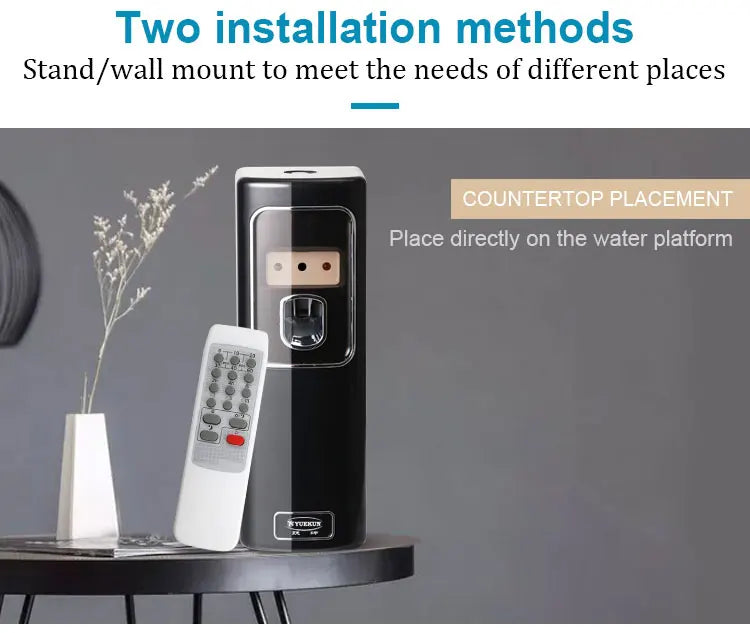 Perfume dispenser Automatic toilet fill Wall-mounted air freshener dispenser with remote control
