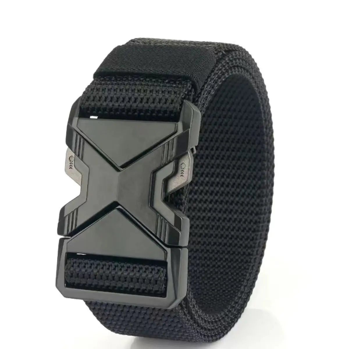Red Ears Plastic Buckle Tactical Belt Men'S Multifunctional Military Fan Canvas Belt Outdoor Faux Nylon Training Waist Belt