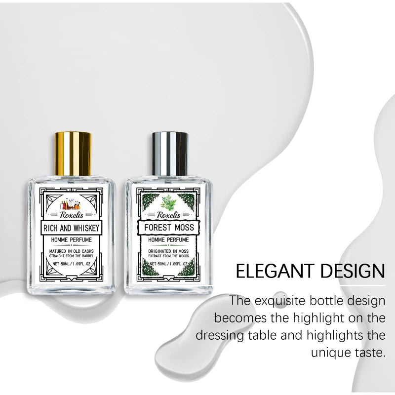 Charismatic Men's Perfume Charming Whiskey Light Fresh Elegant Long-lasting Fragrance Non-irritating Body Spray Eau De Cologne
