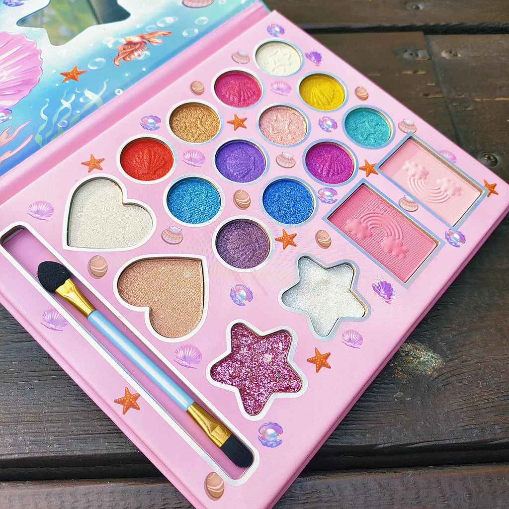 Women's Makeup Eye Shadow Palette,18 Color Cartoon Fashionable Pearlescent Matte Highlights Eyeshadow Palette Eye Makeup Gifts