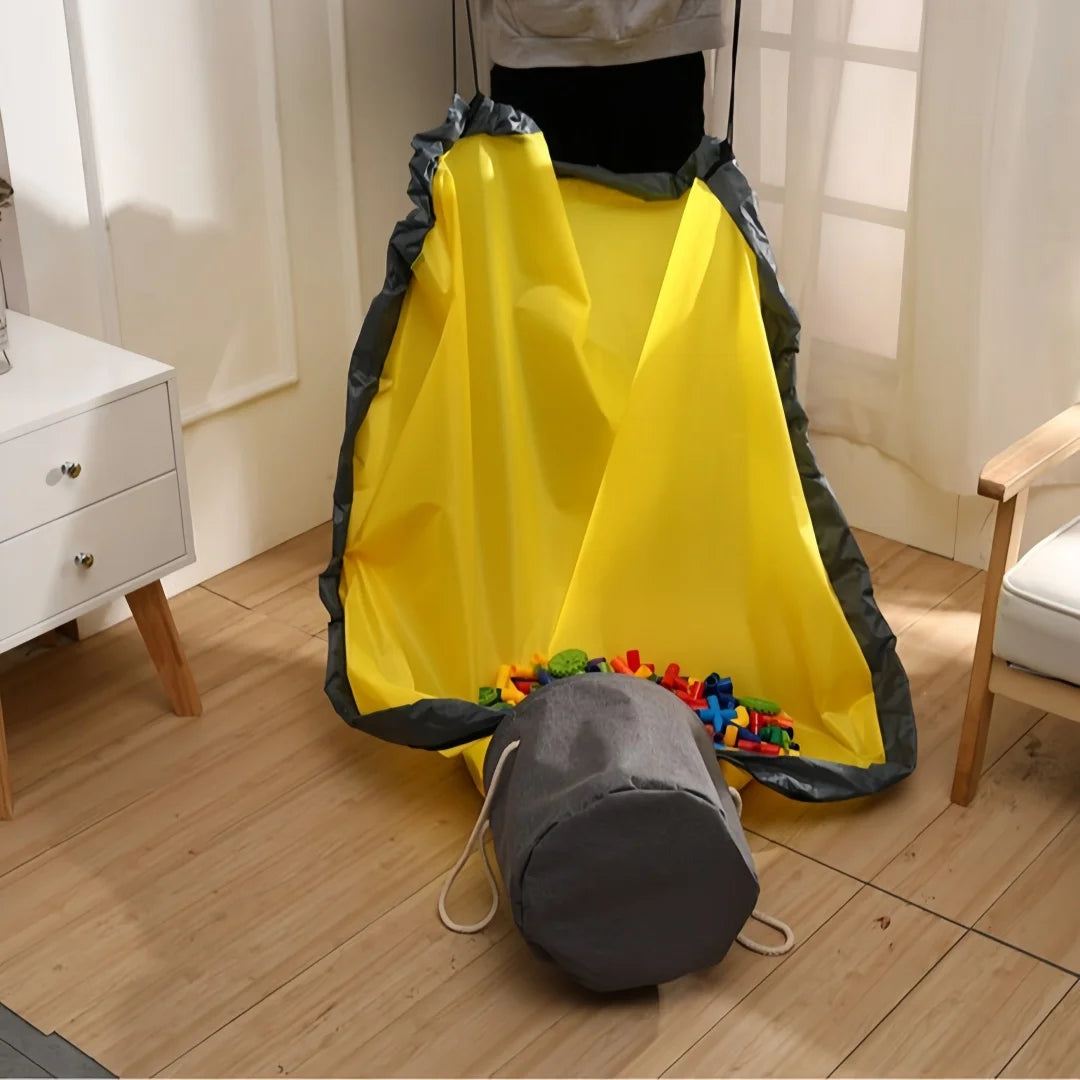 Children's Toy Storage Bucket, Drawstring Waterproof Foldable Large-Capacity Household Baby Miscellaneous Items Quick Storage Storage Bag