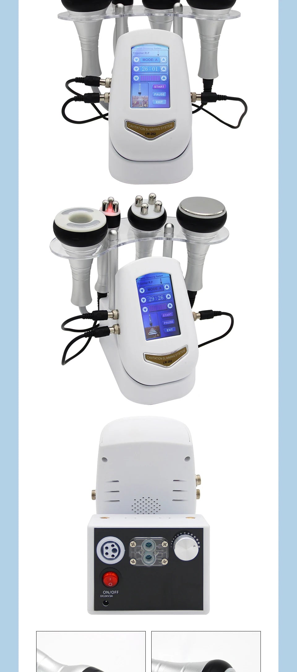 40K Cavitation Machine 3/4-1 Ultrasonic RF Body Shaping Lose Weight Multipolar Slimming Facial Skin Tightening Lifting Device