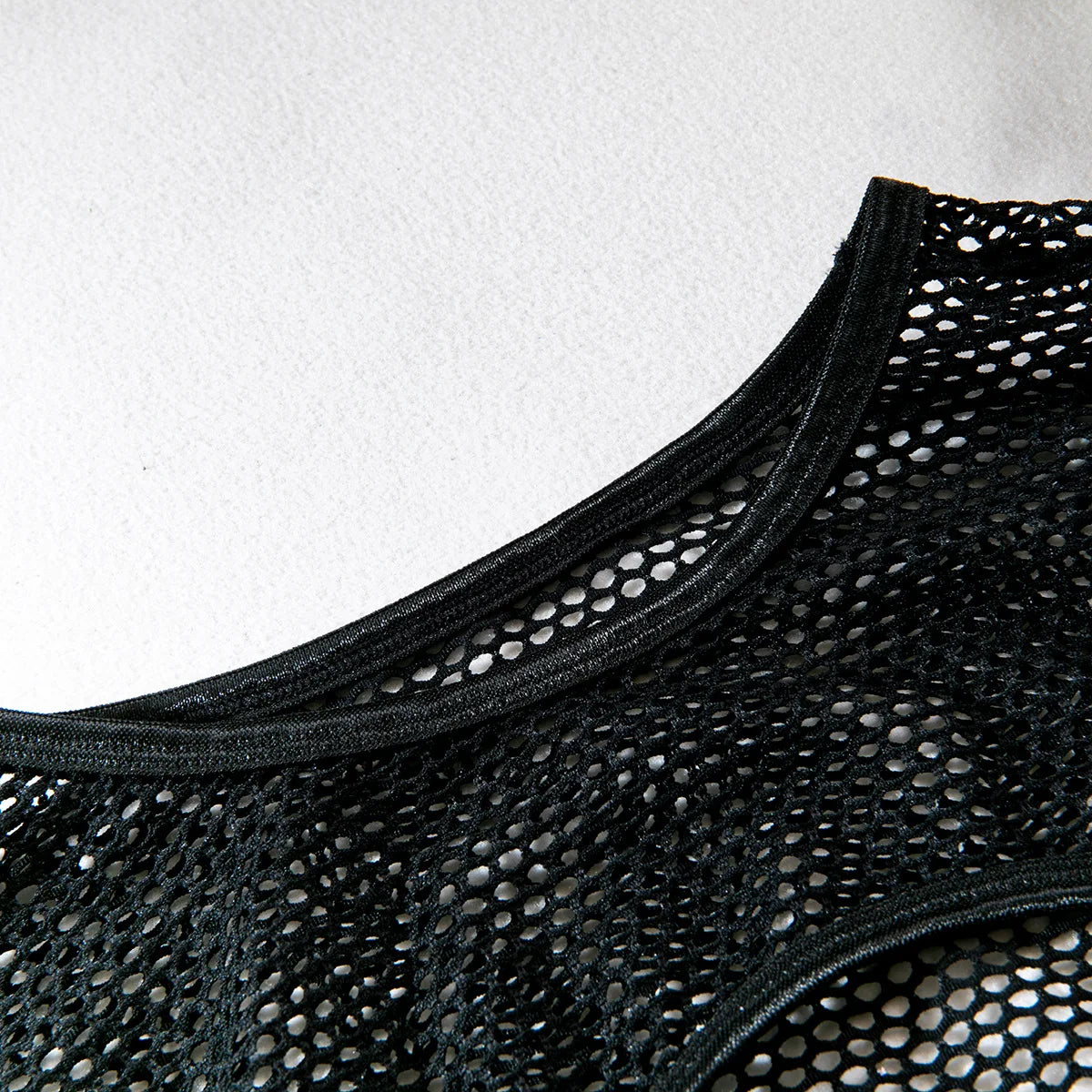 Sexy Transparent Bra Set With Long Sleeve Crop Top Fishnet Lingerie Eco-Friendly Packing