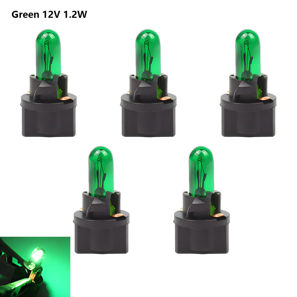5Pcs T5 SMD LED Car Light Automobiles Light-Emitting Diode Instrument Gauge Dashboard Bulbs Auto Interior Indicator Lamp