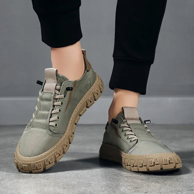 2025 Men Casual Sneakers Mesh Platform Breathable Lightweight Shoes Outdoor Walking Sports Shoes Tenis Masculino Zapatillas