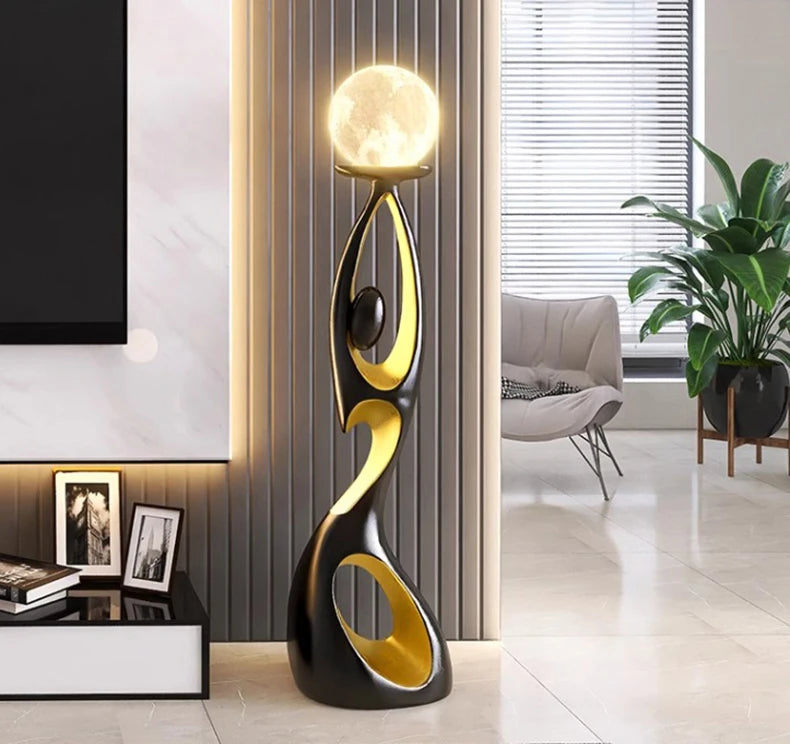Modern LED Floor Lamp for Living Room Bedroom, Dimmable Standing Lamp with Remote Control, 3 Color Temperatures.