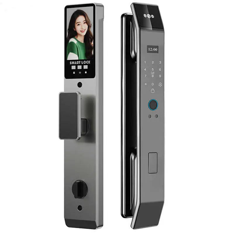 3D Face Recognition Palm Vein Recognition Tuya Automatic Lock With Camera Biometric Fingerprint Password Security Digital Lock