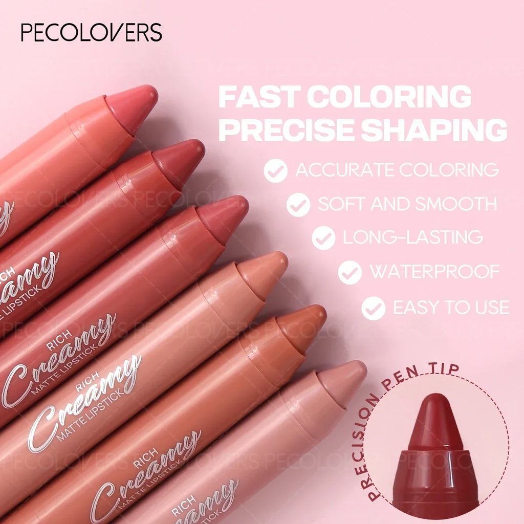 [1PC Matte Lipstick, Nude Natural] Waterproof & Sweatproof - Daily Makeup & Date Makeup, Perfect Valentine's Day Gift