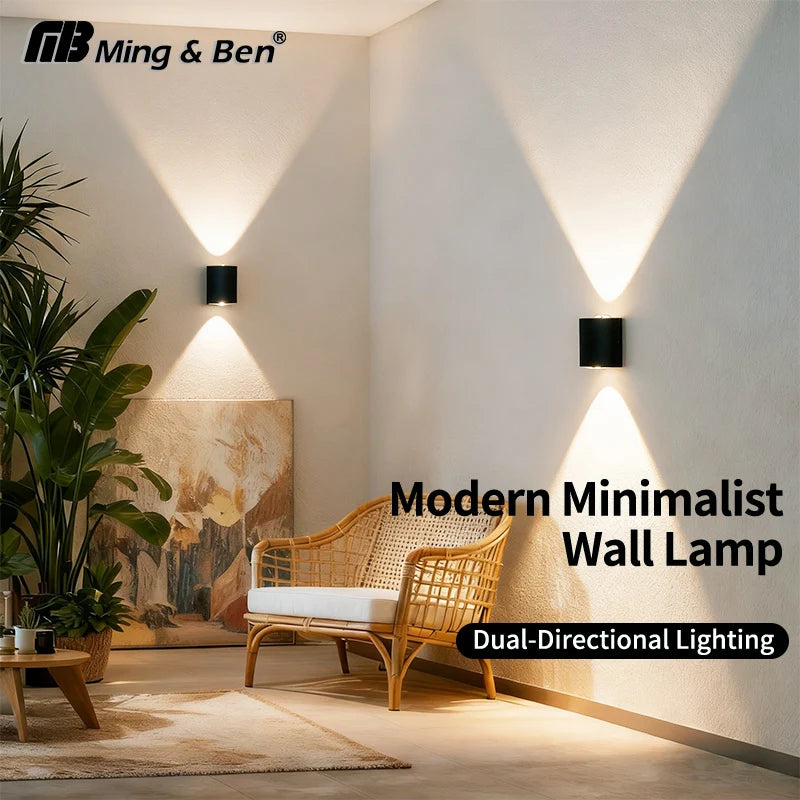 LED Wall Light Waterproof Outdoor Indoor Lighting IP65 AC100-240V Up and Down LED Wall Lamp 2w 4w for Garden Stair Night Light