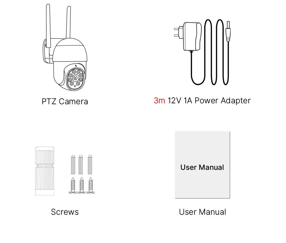 Hiseeu 2MP PTZ Wifi Smart Camera 5x Digital Zoom Human Detect Auto Tracking Wireless CCTV Video Surveillance IP Camera