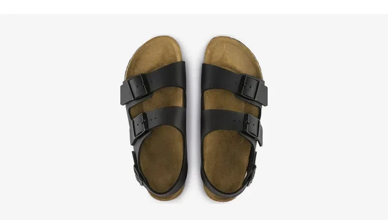 Man’s Fashion Casual Cork Sandal Breathable Comfort Summer Flip-Flops Couple Slippers Beach Muller Outdoor Anti Slip Shoes Youth